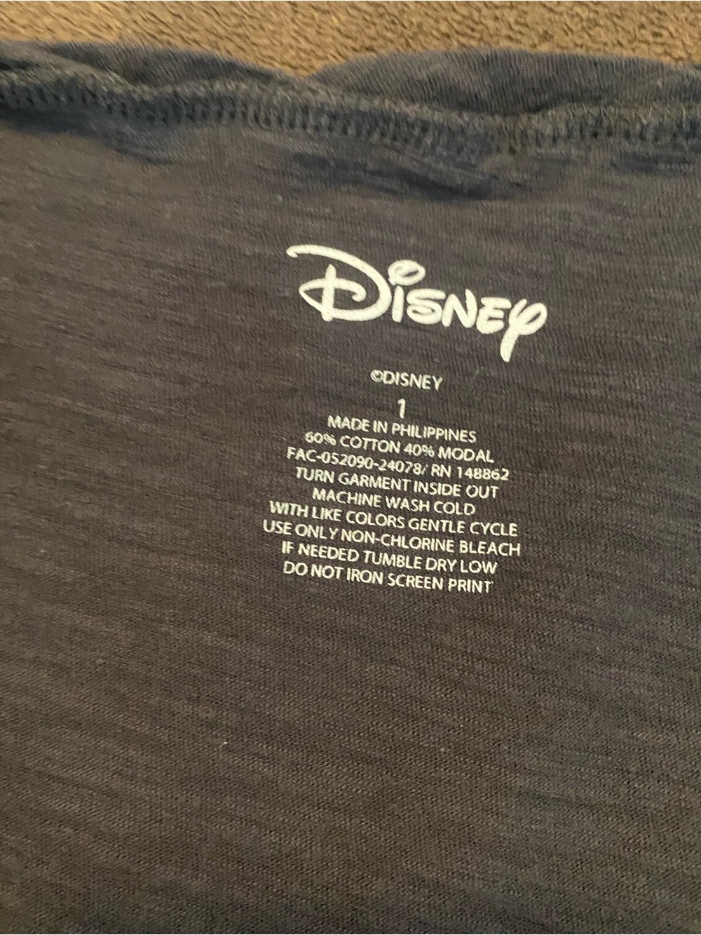 Womens Black Disney Minnie & Daisy Graphic Sleep Shirt - Picture 4 of 4